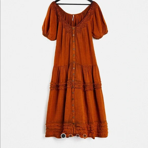 Free People Sunday stroll maxi smock dress - Picture 1 of 4